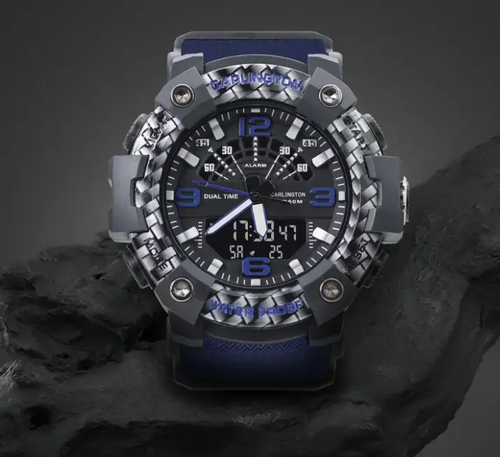 Carlington Analog Digital Sports Watch For Men - 9103 