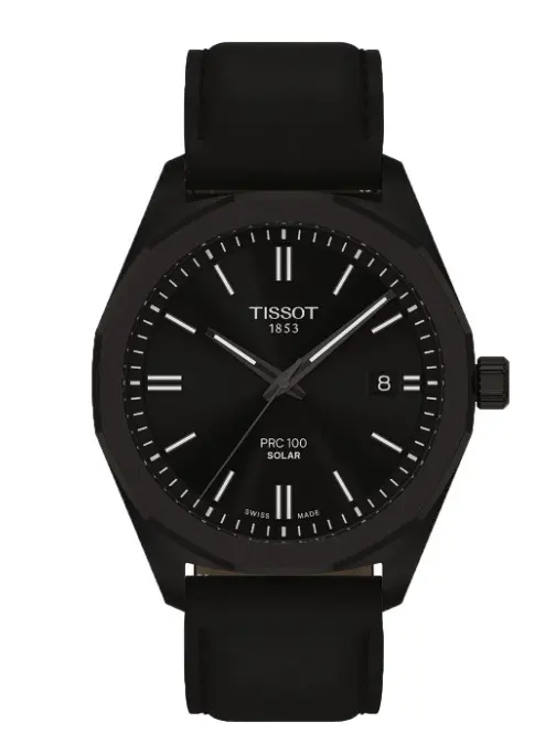 TISSOT Men Dial & Leather Straps Analogue Solar Powered Watch T1514223605100