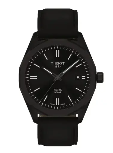 TISSOT Men Dial & Leather Straps Analogue Solar Powered Watch T1514223605100